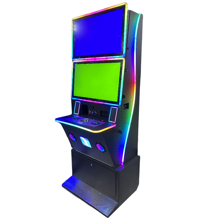 Fury Series Skill Cabinet 23.6Inch Dual Touch Screen Game Customized Black 36 Pin For Amusement Cabinet