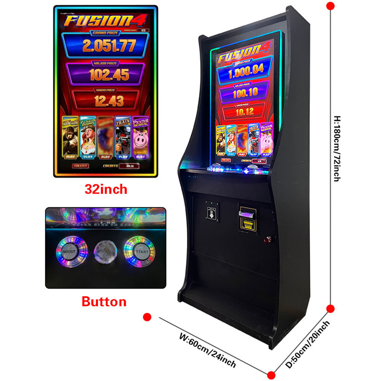 32 Inch Touch Monitor Fusion 4 Skill Game Cabinet Customized at Factory Price for Arcade Video Game Machine Amusement Cabinet