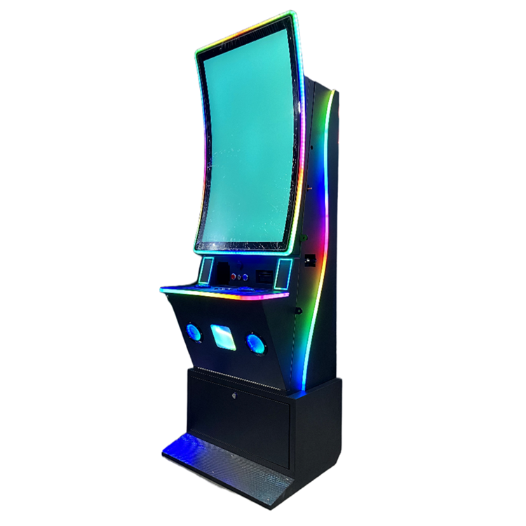Fury Series Skill Cabinet 43 Inch Curved Touch Screen Game Customized Black 36 Pin For Amusement Cabinet