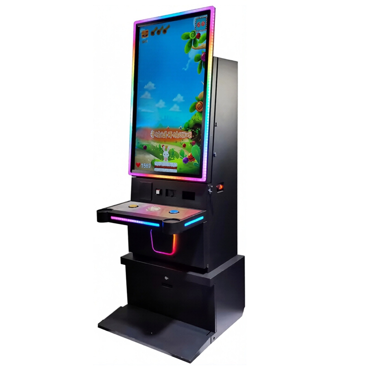 Fury Series Skill Cabinet 43 Inch Vertical Touch Screen Black 36 Pin Customized For Amusement Cabinet