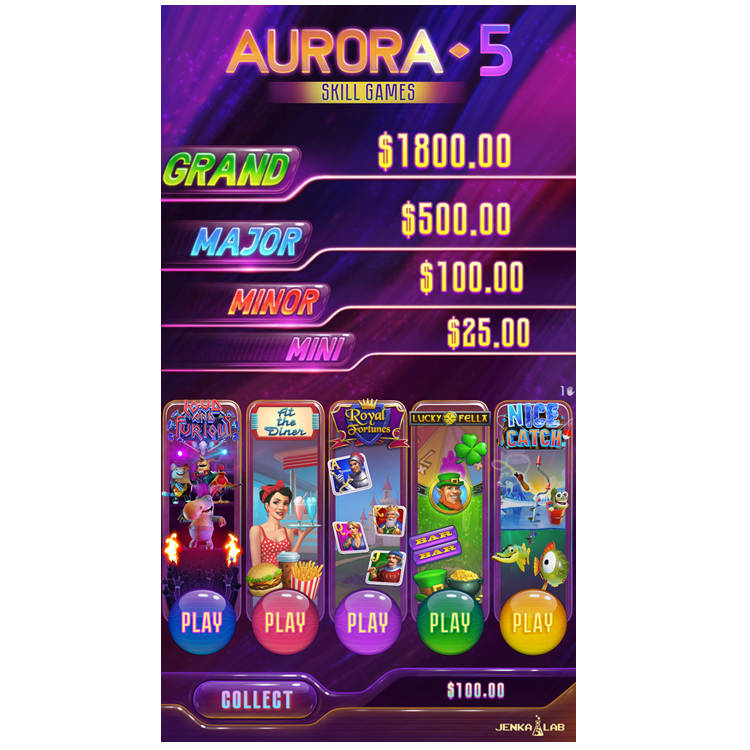 Aurora Plus 5 Boards in 1 Skill Game Vertical PC Board Case Preview Coin Operated PCB Game Board 4 Arcade Game Amusement Machine