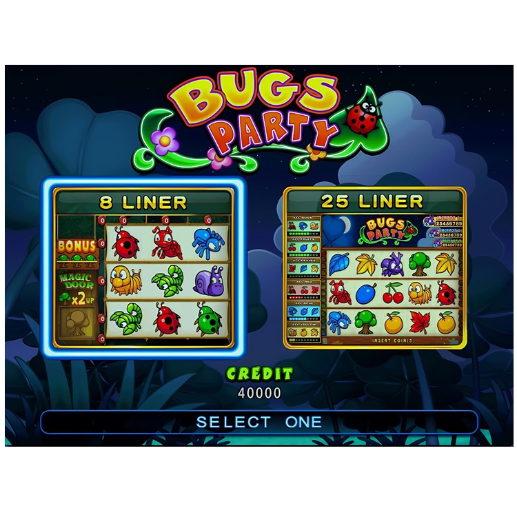 Bugs Party 2in1 Single/Dual Skill Game Board Skill Preview HET Game Board PCB Board Software for Arcade Game Amusement Machine