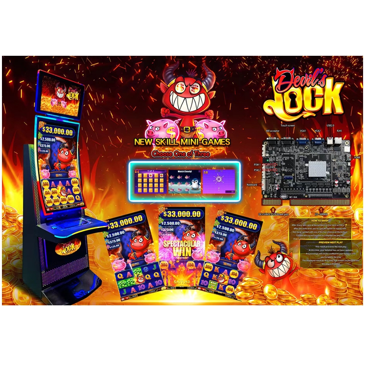 Devil Lock Vertical Skill Game Board Follow Feature Swap Mini-Game PCB Game Board Factory Sale for Arcade Game Amusement Machine