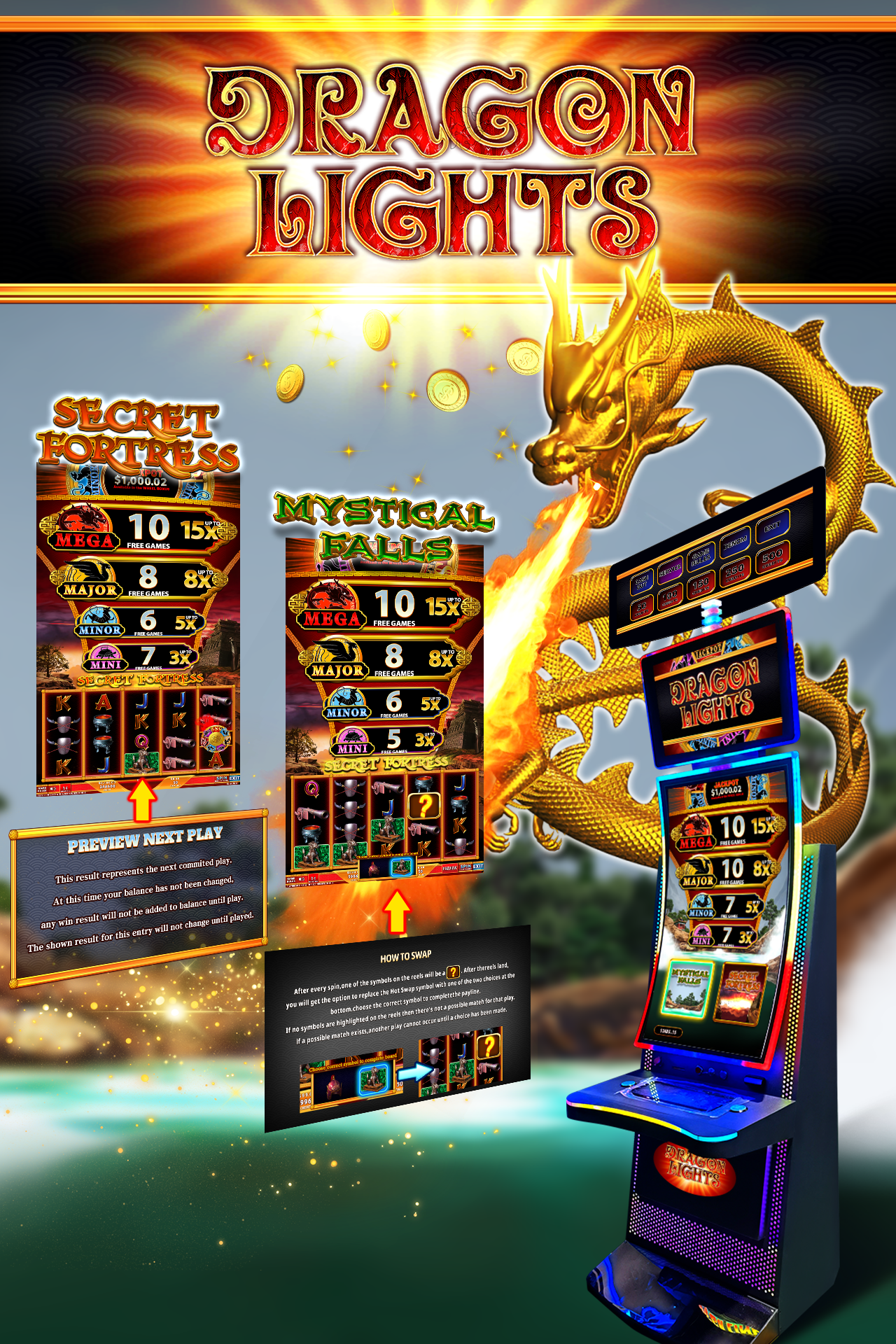 Dragon Lights 2in1 Skill Preview vertical multi game