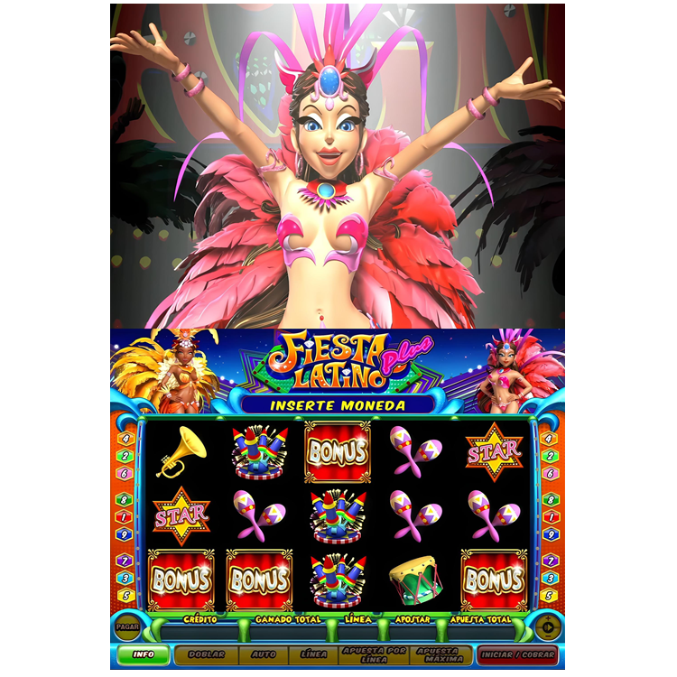 Fiesta Latino Plus Single/Dual Skill Game Board Skill Preview HET Game Board PCB Board Software for Arcade Game Amusement Machine