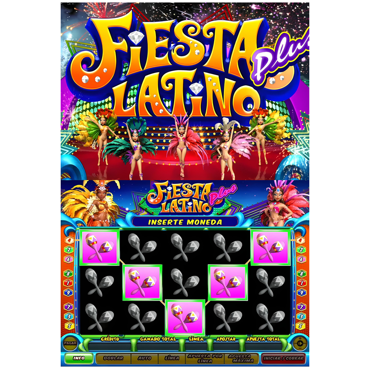 Fiesta Latino Plus Single/Dual Skill Game Board Skill Preview HET Game Board PCB Board Software for Arcade Game Amusement Machine