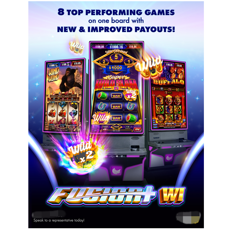 Fusion Plus WI 8in1 PC Board with Case Skill Game Board Nudge Skill Wild Feature PCB Game Board for Arcade Game Amusement Machine