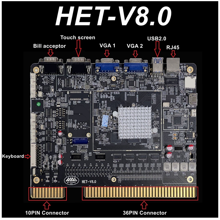 Huff N More Puff 2in1 Dual Skill Game Board Skill Preview HET Game Board PCB Board Software for Arcade Game Amusement Machine