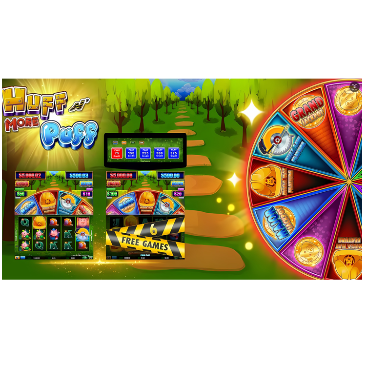 Huff N More Puff 2in1 Dual Skill Game Board Skill Preview HET Game Board PCB Board Software for Arcade Game Amusement Machine