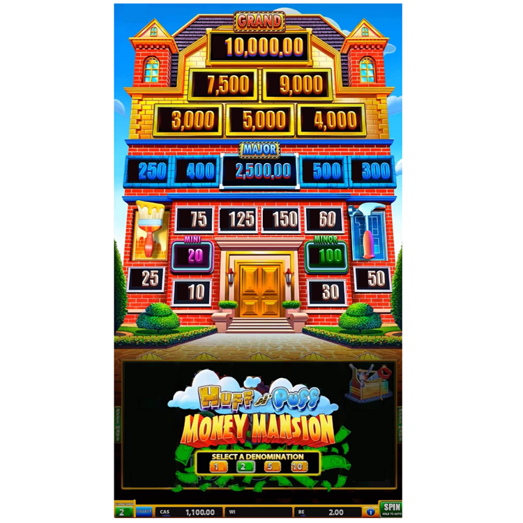 Huff N' Puff Money Mansion Vertical Skill Game Board Skill Preview HET Game Board PCB Board Software for Arcade Game Amusement Machine