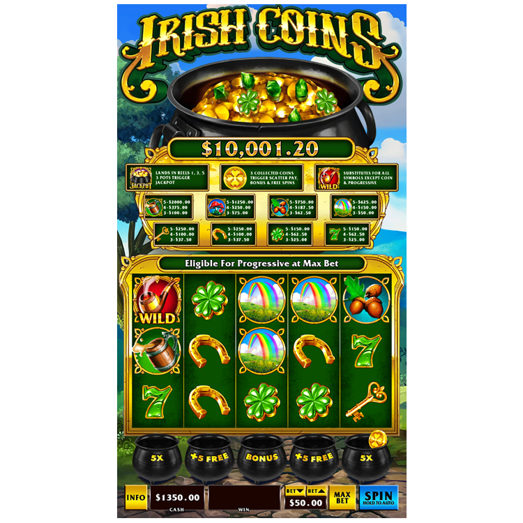 Irish Coins Skill Preview vertical game