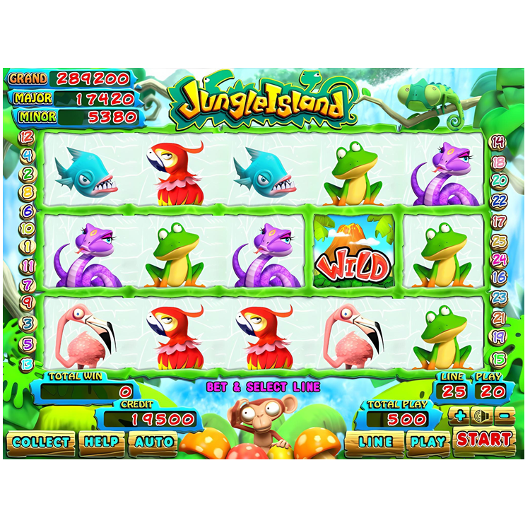 Jungle Island Single/Dual Skill Game Board Skill Preview HET Game Board PCB Board Software for Arcade Game Amusement Machine