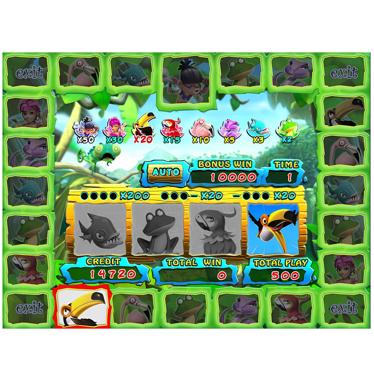 Jungle Island Single/Dual Skill Game Board Skill Preview HET Game Board PCB Board Software for Arcade Game Amusement Machine