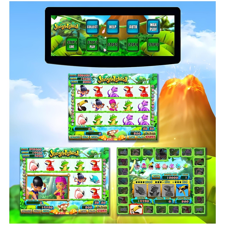 Jungle Island Single/Dual Skill Game Board Skill Preview HET Game Board PCB Board Software for Arcade Game Amusement Machine