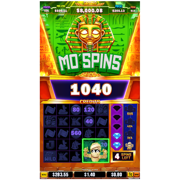 Mo Mo Mo Mummy Vetical Skill Games with Follow Me Feature, Mini Skill-Games, Mo's Spin, Swap, Preview Factory Price for Arcade Game Amusement Machine