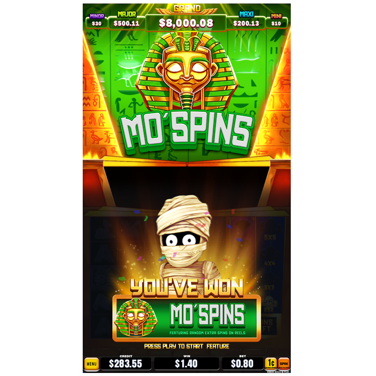 Mo Mo Mo Mummy Vetical Skill Games with Follow Me Feature, Mini Skill-Games, Mo's Spin, Swap, Preview Factory Price for Arcade Game Amusement Machine