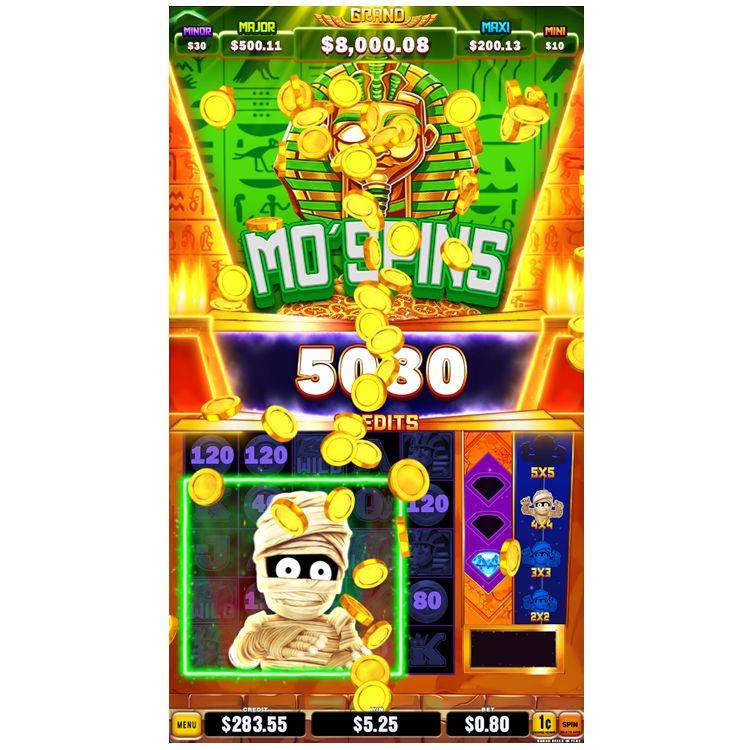 Mo Mo Mo Mummy Vetical Skill Games with Follow Me Feature, Mini Skill-Games, Mo's Spin, Swap, Preview Factory Price for Arcade Game Amusement Machine