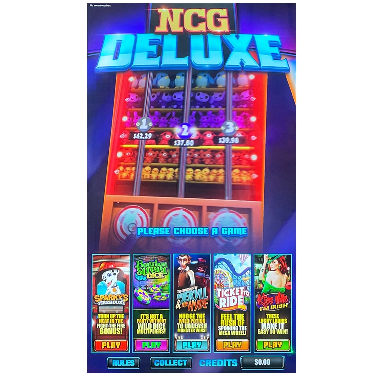 NCG Deluxe 5in1 Skill Game PC Board with Case No Chance Games Deluxe PCB Game Board at Factory Price for Arcade Game Amusement Machine