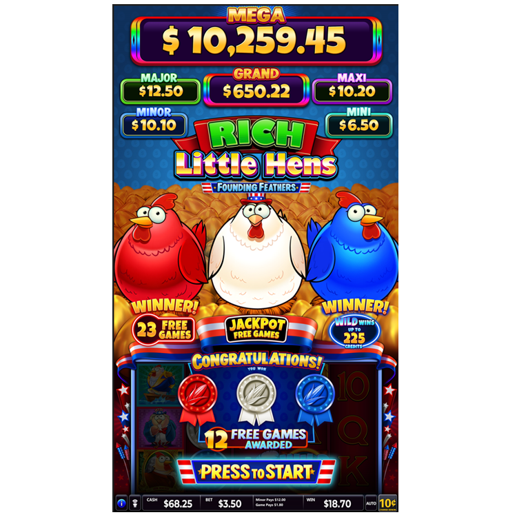 Rich Little Hens Skill Game Board Regular/Skill Edition with Skill Preview Feature PCB Board Arcade Game Amusement Machine