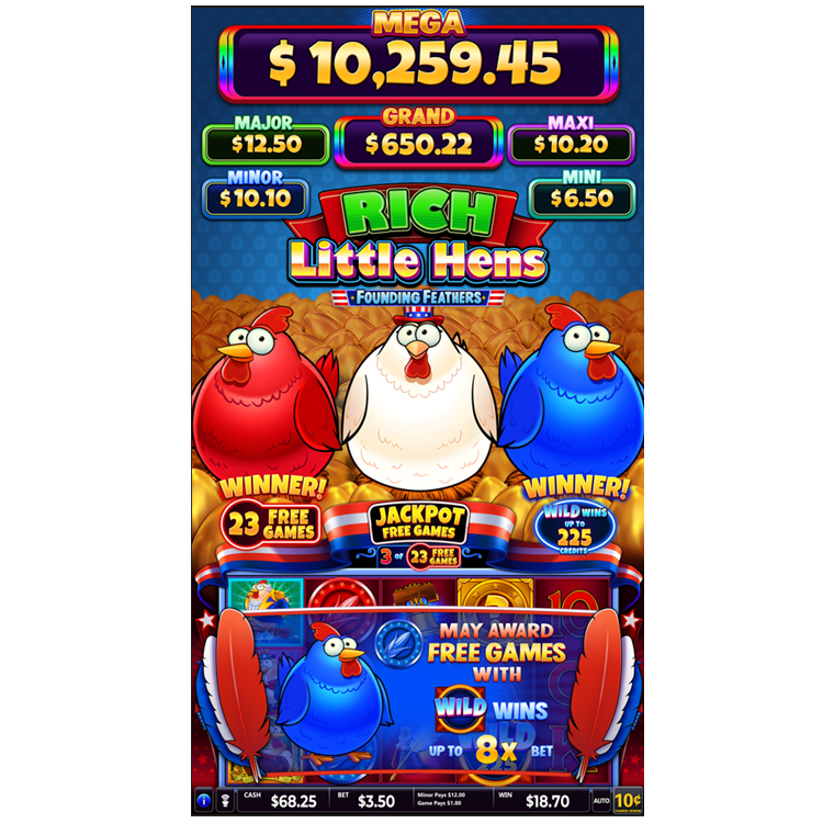 Rich Little Hens Skill Game Board Regular/Skill Edition with Skill Preview Feature PCB Board Arcade Game Amusement Machine