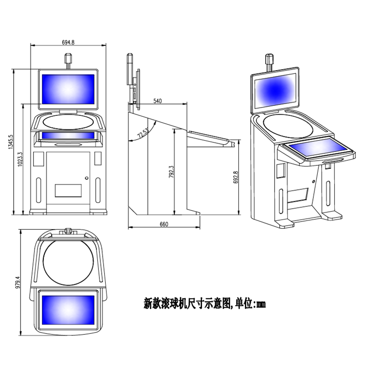 Dual Screen Arcade Gaming Machine 22 Inch Customized Touch Skill Cabinet White at Factory Price for Amusement Cabinet