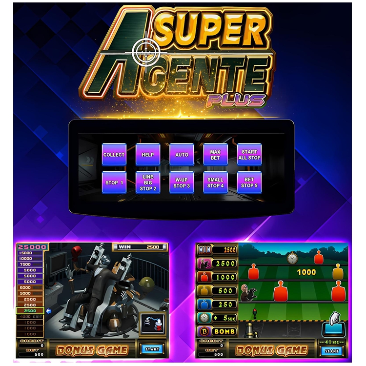 Super Agent 007 Single/Dual Skill Game Board Skill Preview HET Game Board PCB Board Software for Arcade Game Amusement Machine