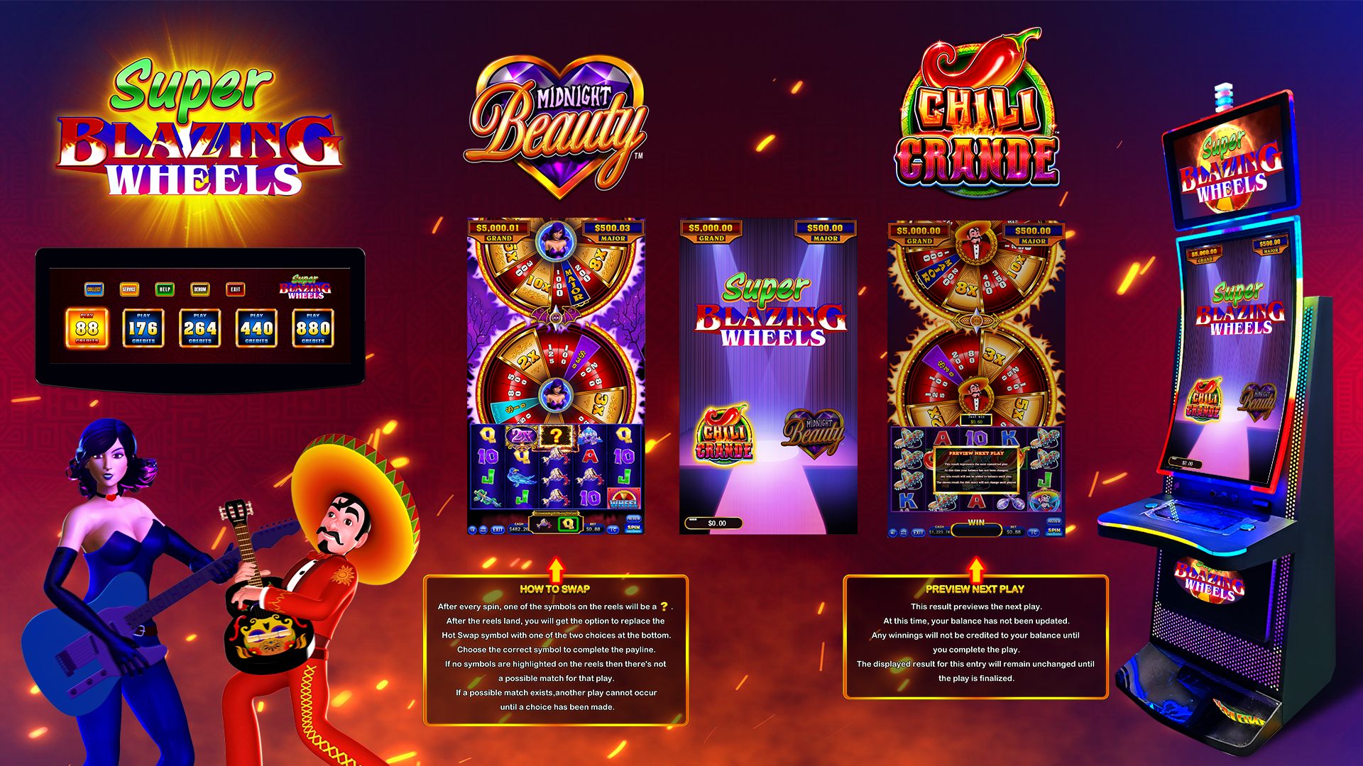 Super Blazing Wheels Family 2in1 Skill Preview multi game