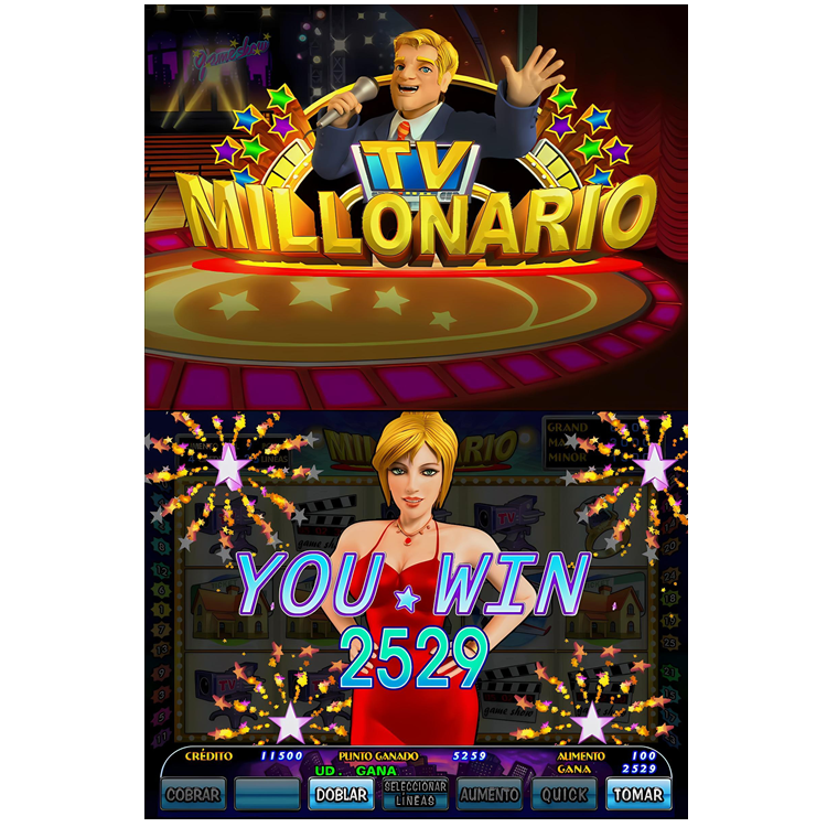 TV Millonario Single/Dual Skill Game Board Skill Preview HET Game Board PCB Board Software for Arcade Game Amusement Machine