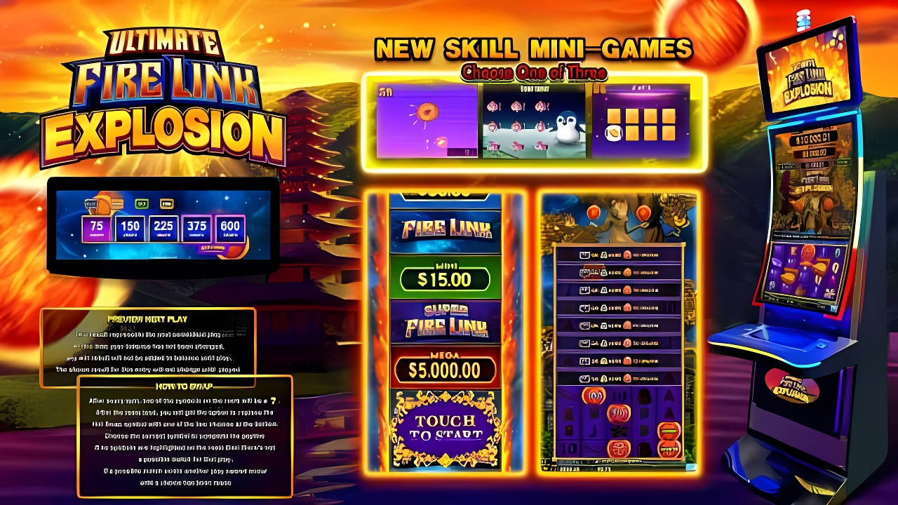 HET Ultimate Fire Link  Explosion Skill Game Board Preview Skill Follow Feature PCB Game Board for Arcade Game Amusement Machine