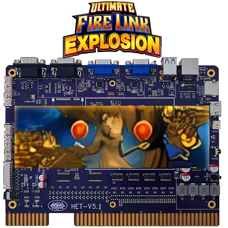 HET Ultimate Fire Link  Explosion Skill Game Board Preview Skill Follow Feature PCB Game Board for Arcade Game Amusement Machine