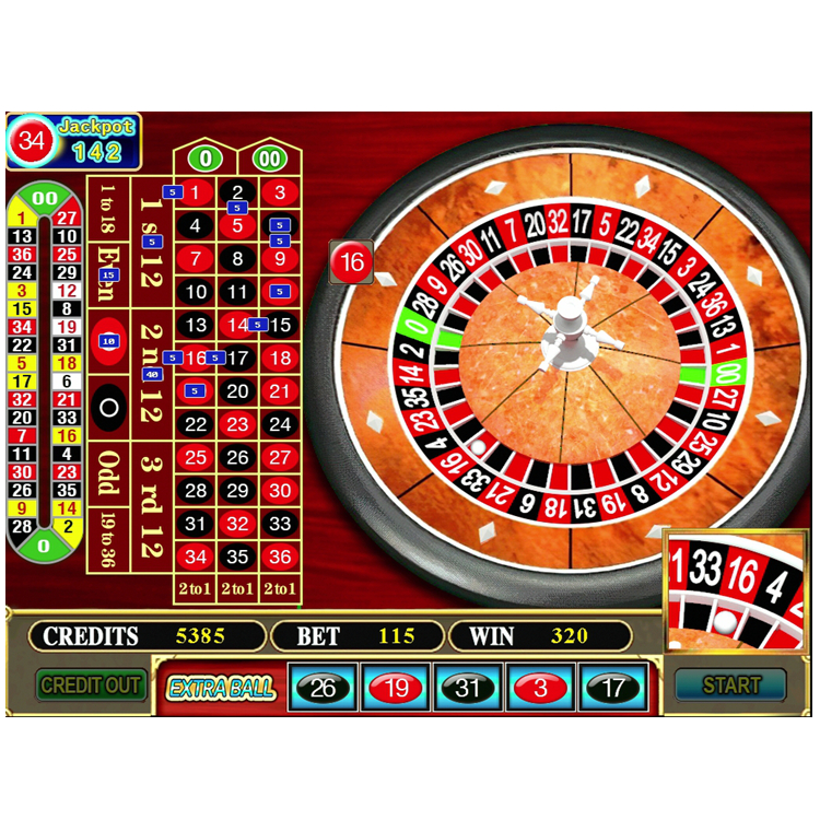 American Roulette Pearl of the Caribbean single player board
