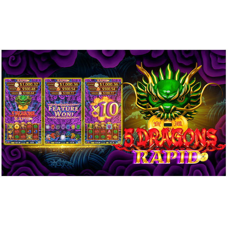 5 Dragons Rapid Skill Game Board Skill Preview HET Game Board PCB Board Software for Arcade Game Amusement Machine
