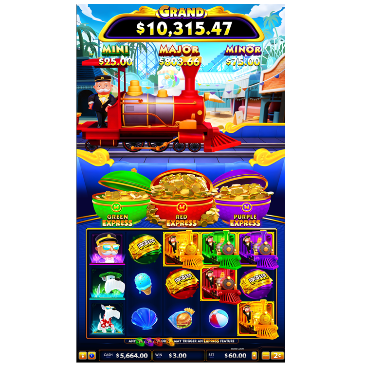 MONOPOLY Express Pacific Station Skill Game Board Regular/Skill Edition with Skill Preview Feature PCB Board Arcade Game Amusement Machine
