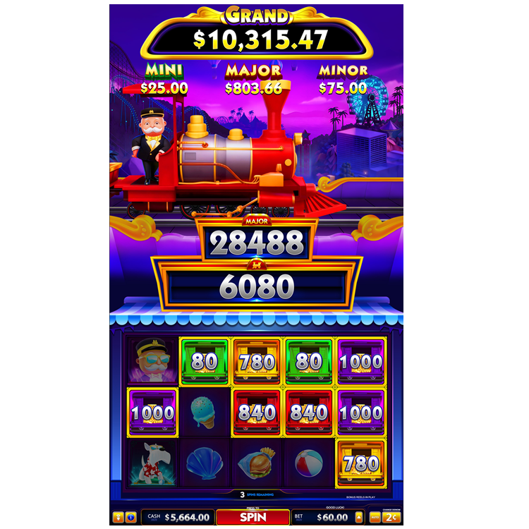 MONOPOLY Express Pacific Station Skill Game Board Regular/Skill Edition with Skill Preview Feature PCB Board Arcade Game Amusement Machine