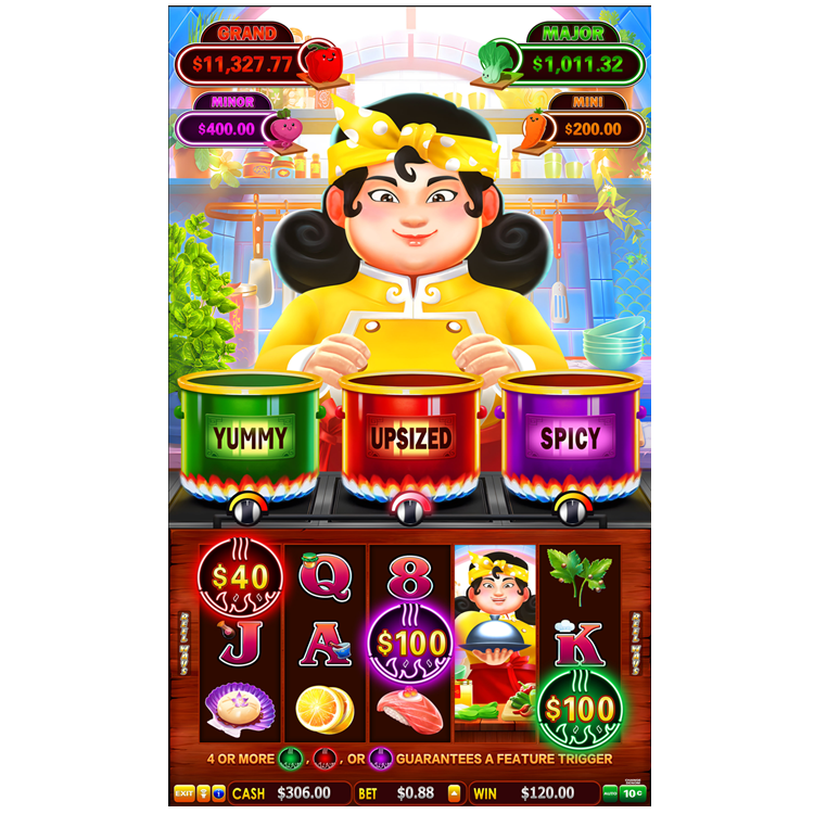 Big Hot Flaming Pots Delicious Delights Skill Game Board Regular/Skill Edition with Skill Preview Feature PCB Board Arcade Game Amusement Machine