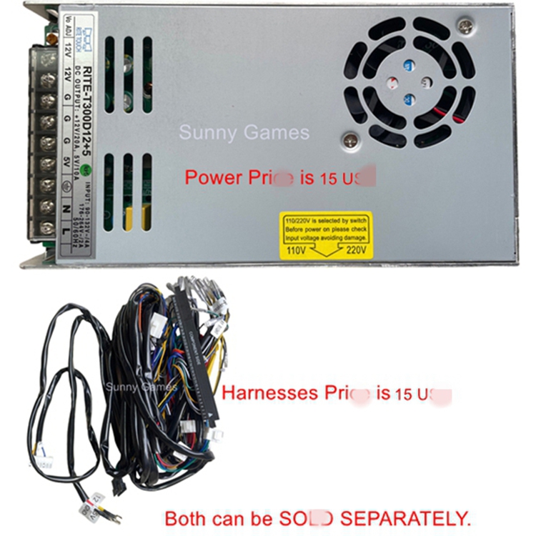Fusion Plus WI 8in1 PC Board with Case Skill Game Board Nudge Skill Wild Feature PCB Game Board for Arcade Game Amusement Machine