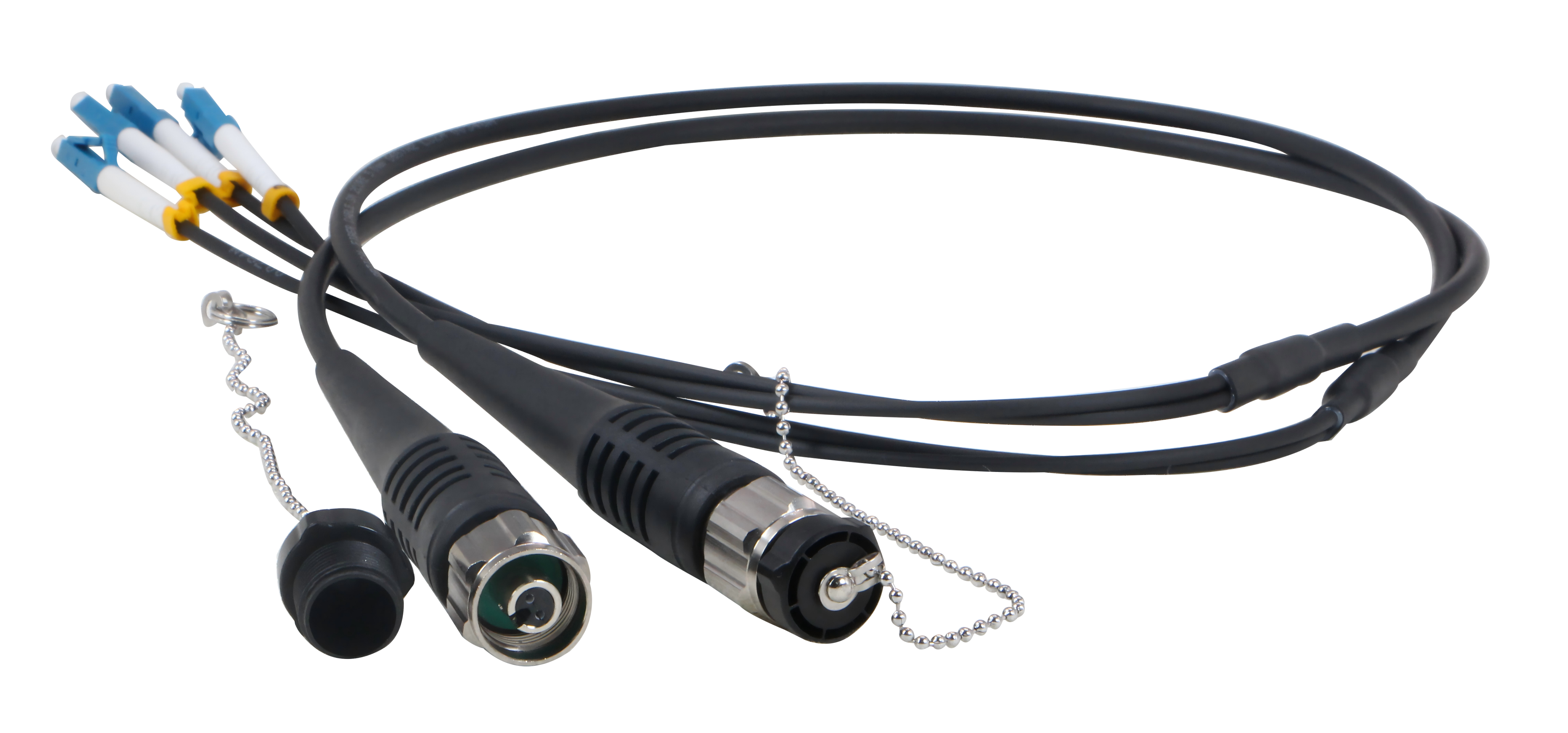 ODC-LC 4core Armored Fiber Optical Patch Cord waterproof IP67
